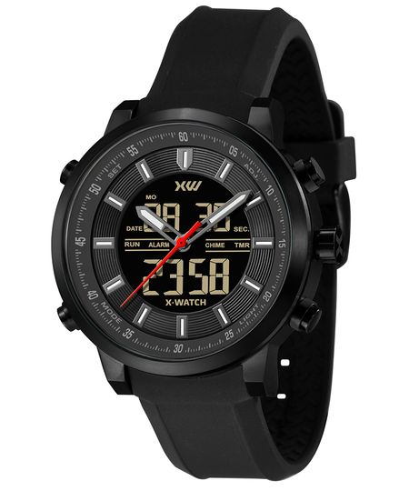 relógio masculino x watch xmnpa016p1px analógico digital preto UNICO