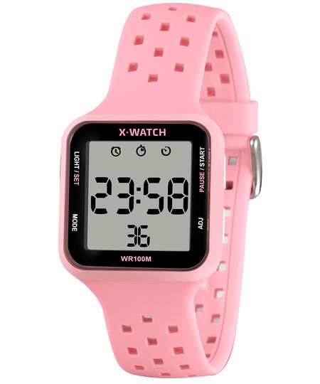 relógio feminino x watch xgppd199bxrx digital rosa UNICO