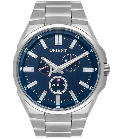 relógio masculino orient mbssm087d1sx multifunção prateado UNICO relógio masculino orient mbssm087d1sx multifunção prateado UNICO