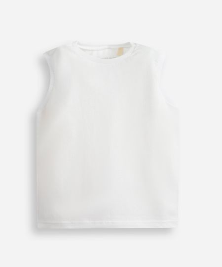 regata infantil de algodão off white 3