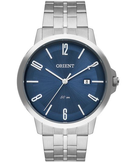 relógio masculino orient mbss1438d2sx analógico calendário prateado UNICO relógio masculino orient mbss1438d2sx analógico calendário prateado UNICO