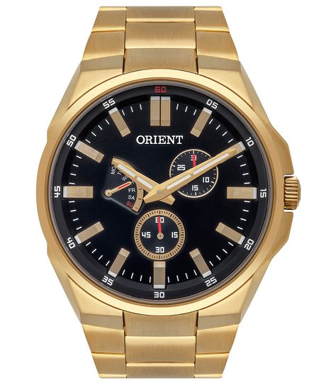 relógio masculino orient mgssm030p1kx multifunção dourado UNICO relógio masculino orient mgssm030p1kx multifunção dourado UNICO
