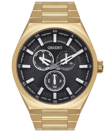 relógio masculino orient mgssm032g1kx multifunção dourado UNICO relógio masculino orient mgssm032g1kx multifunção dourado UNICO