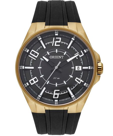 relógio masculino orient mgsp1008g2px analógico dourado UNICO relógio masculino orient mgsp1008g2px analógico dourado UNICO