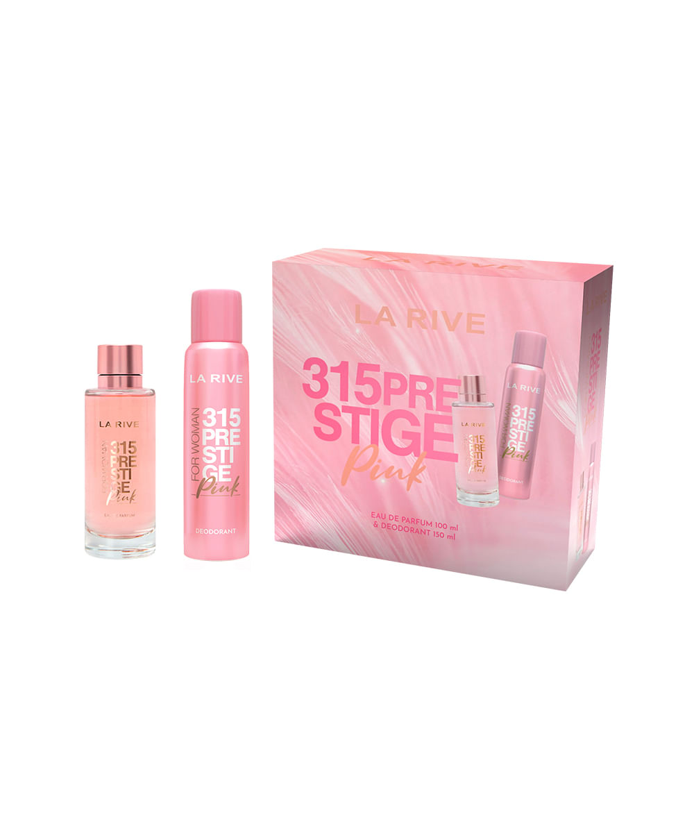 kit feminino la rive 315 prestige pink fem edt 100ml e desod 150ml
