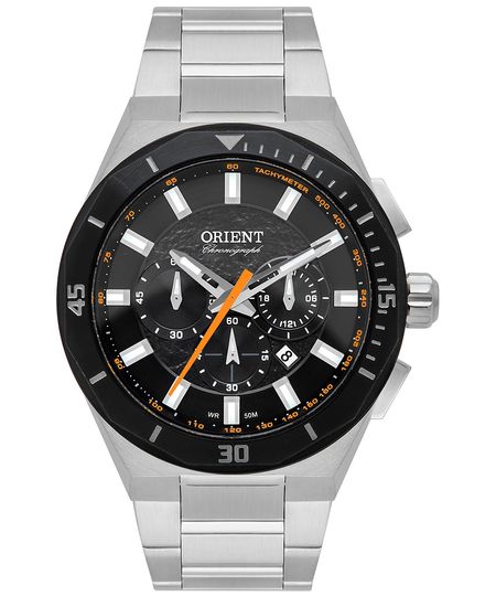 relógio masculino orient mbssc253posx cronógrafo prateado UNICO