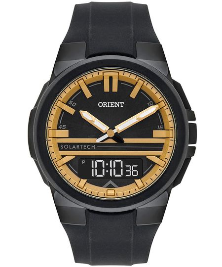 relógio masculino orient mpspa008pypx analógico digital preto UNICO
