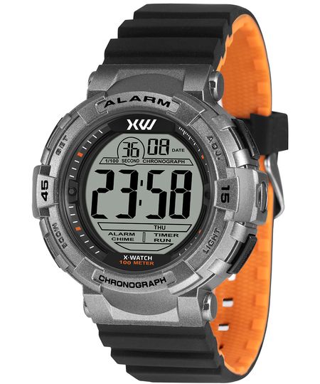 relógio masculino x watch xmppd767bxpo digital preto UNICO