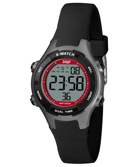 relógio masculino x watch xkppd093bxpx digital preto UNICO