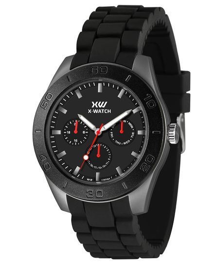 relógio masculino x watch xmppm022p1px multifunção preto UNICO