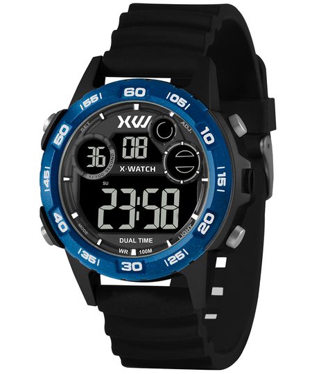 relógio masculino x watch xmppd635wpxpx digital preto UNICO