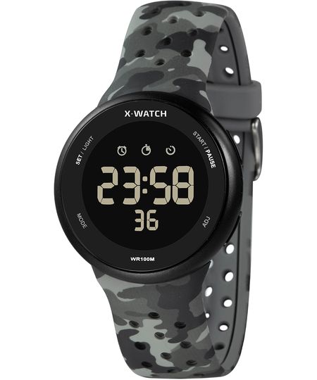relógio masculino x watch xmppd584wpxgp digital preto UNICO