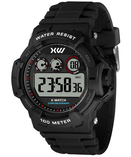 relógio masculino x watch xmppd680pxpx digital preto UNICO