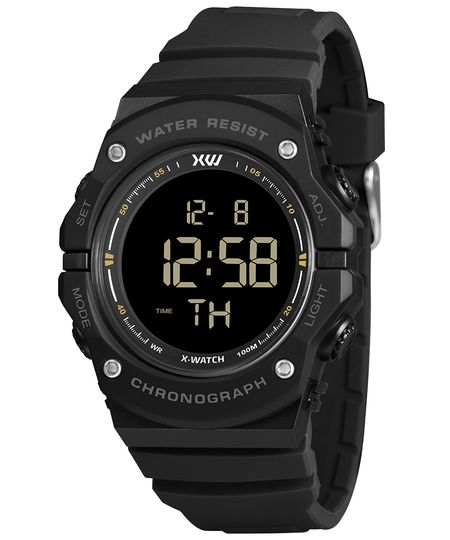 relógio masculino x watch xmppd779pxpx digital preto UNICO