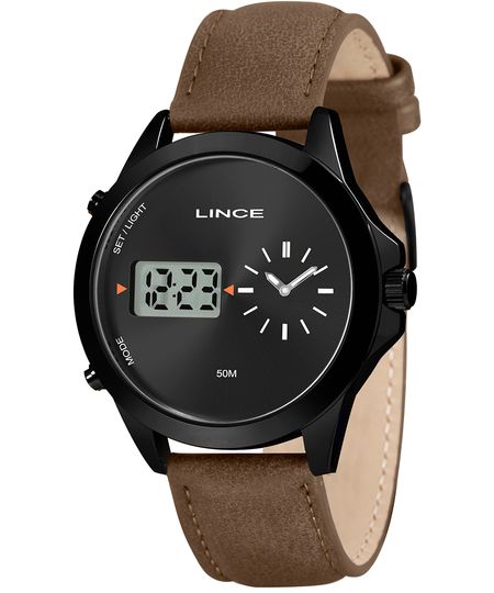 relógio masculino lince mrc4821l46p1nx analógico digital preto UNICO