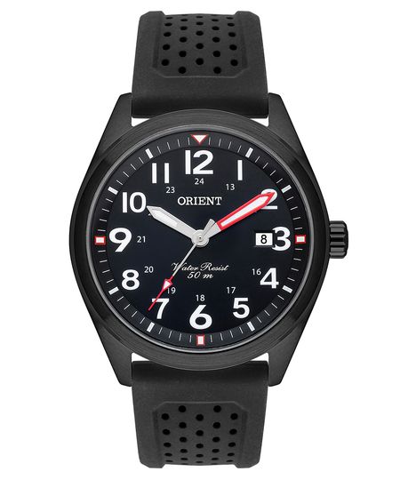 relógio masculino orient mpsp1013p2px analógico calendário preto UNICO
