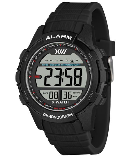 relógio masculino x watch xmppd705bxpx digital preto UNICO