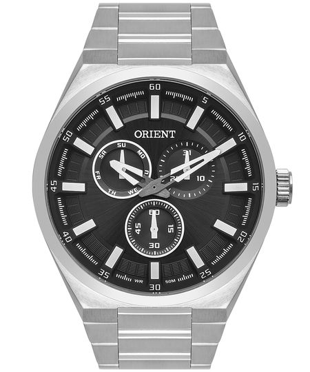 relógio masculino orient mbssm089g1sx multifunção prateado UNICO