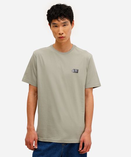 camiseta masculina de algodão new york verde GG