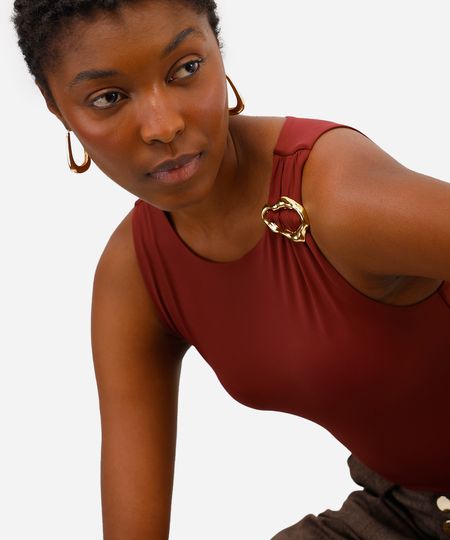 body feminino de poliamida com franzido vinho PP body feminino de poliamida com franzido vinho PP