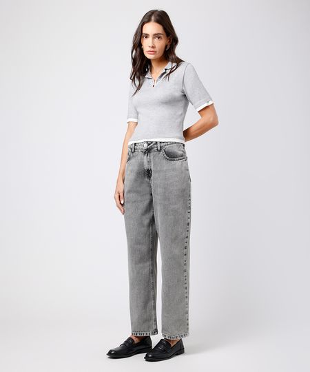 calça copenhagen petit feminina jeans mindset cinza 42