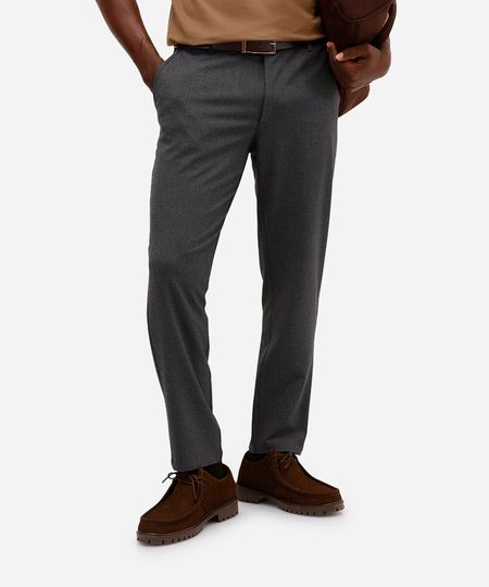 calça chino slim de alfaiataria masculina xadrez cinza 50 calça chino slim de alfaiataria masculina xadrez cinza 50