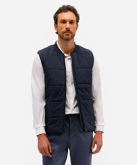 colete masculino puffer azul G
