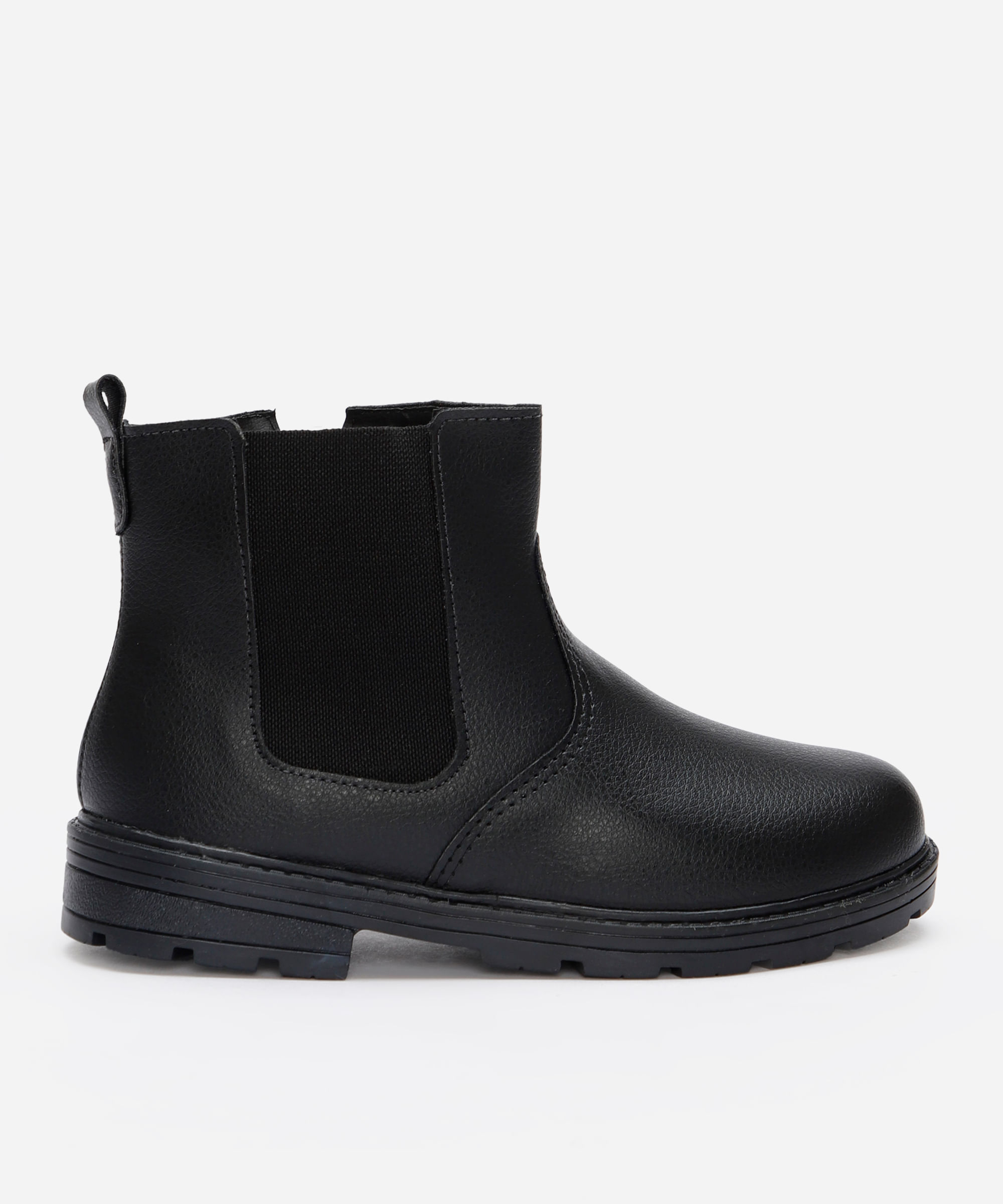 bota chelsea infantil preta