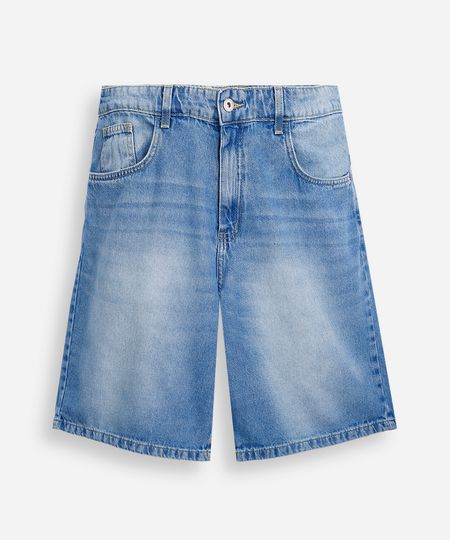 bermuda juvenil baggy jeans azul 16 bermuda juvenil baggy jeans azul 16