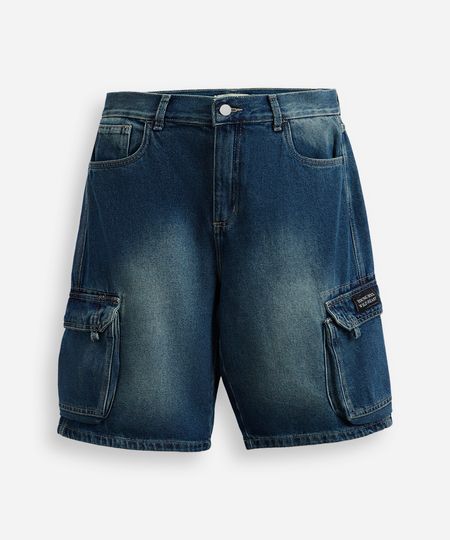 bermuda cargo juvenil jeans azul 12 bermuda cargo juvenil jeans azul 12