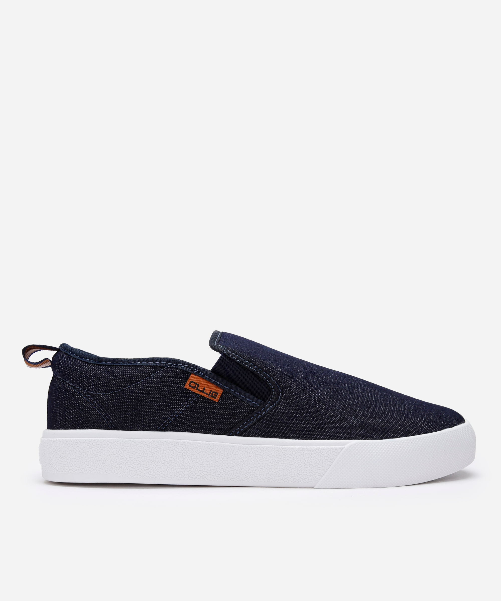slip on masculino ollie jeans azul