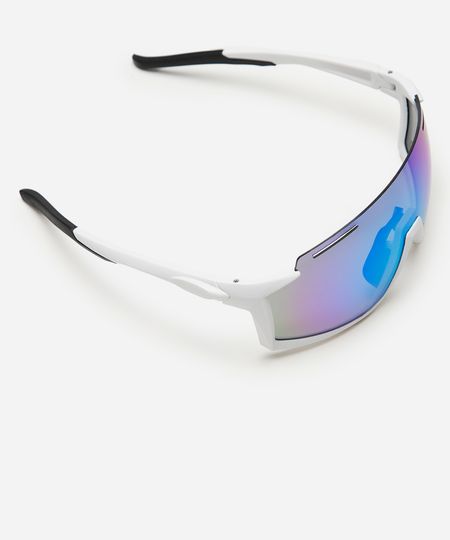 óculos de sol esportivo ace unissex branco UNICO