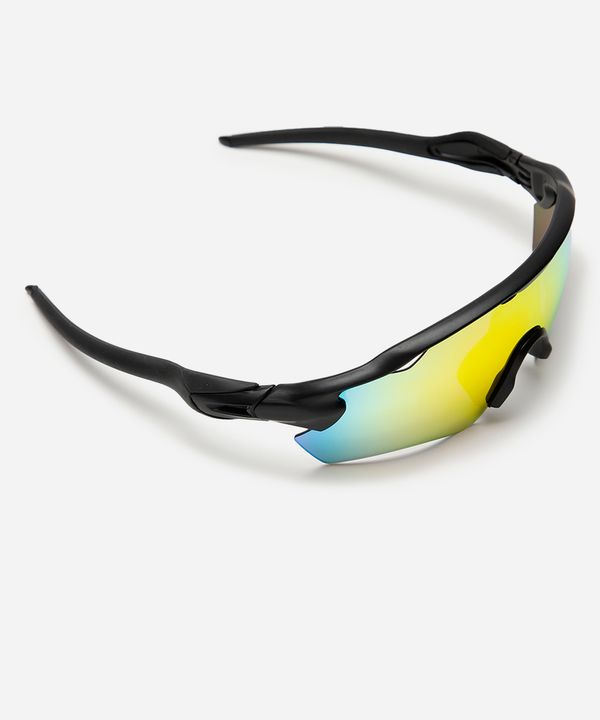 óculos de sol esportivo unissex preto UNICO