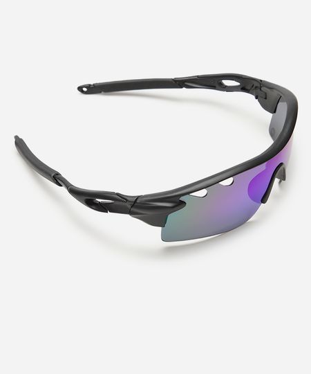 óculos de sol esportivo ace unissex preto UNICO