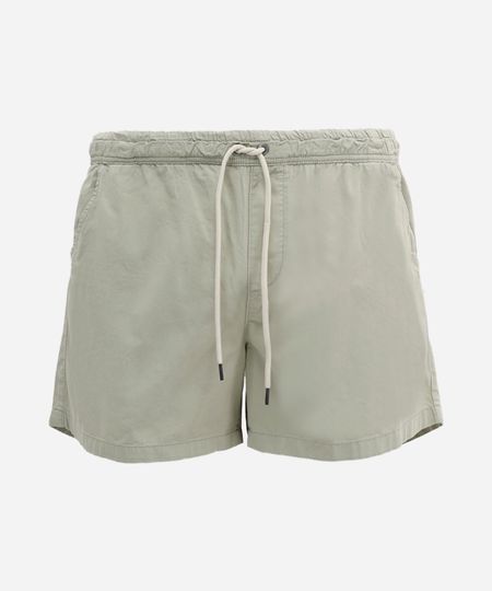 bermuda de sarja plus size com cordão verde GG1