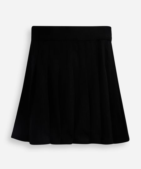 saia curta plissada infantil - preto 10 saia curta plissada infantil - preto 10