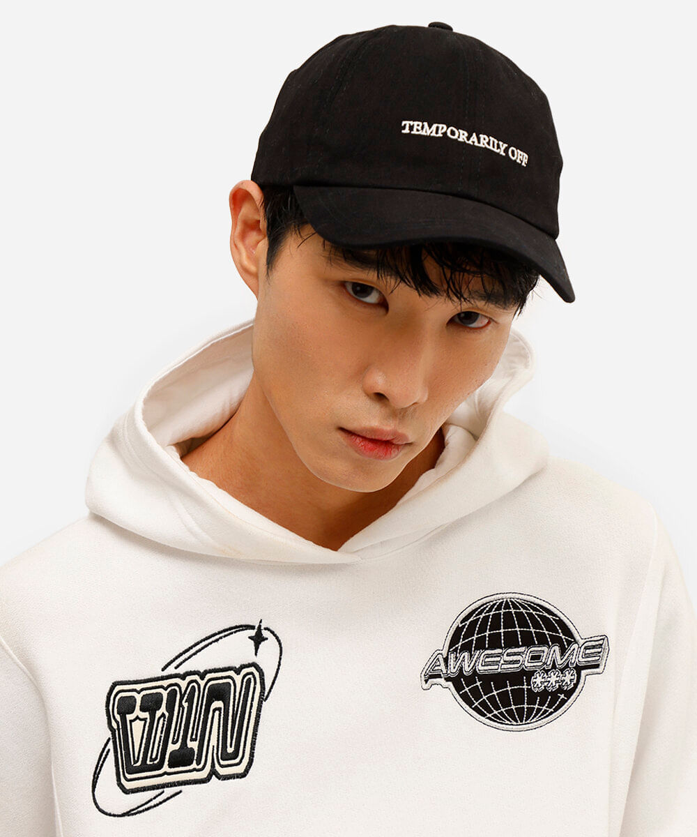 boné de sarja aba curva temporarily off preto