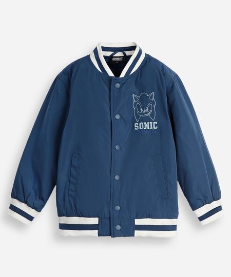 jaqueta bomber infantil sonic azul 4
