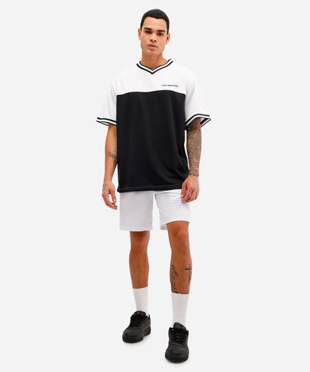 bermuda masculina esportiva ace texturizada - branco G