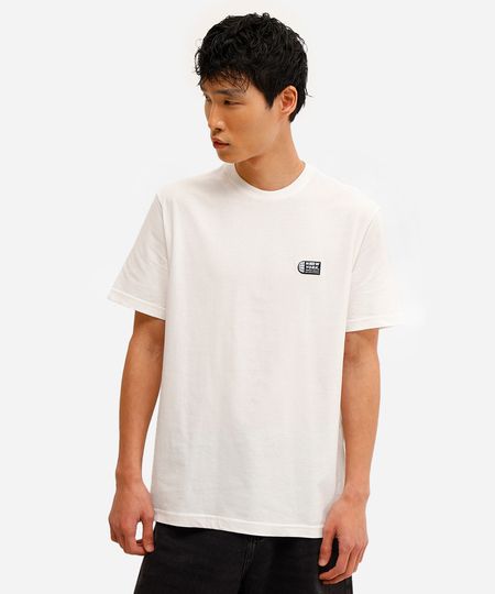 camiseta masculina de algodão new york off white G