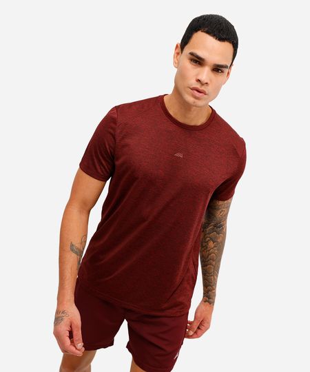 camiseta masculina esportiva ace manga curta vinho M