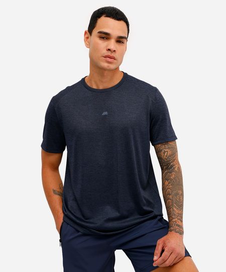 camiseta masculina esportiva ace manga curta azul M