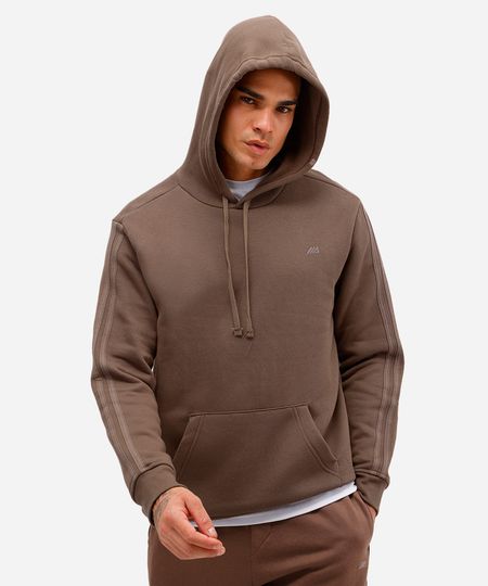 blusa masculina de moletom com capuz ace marrom M