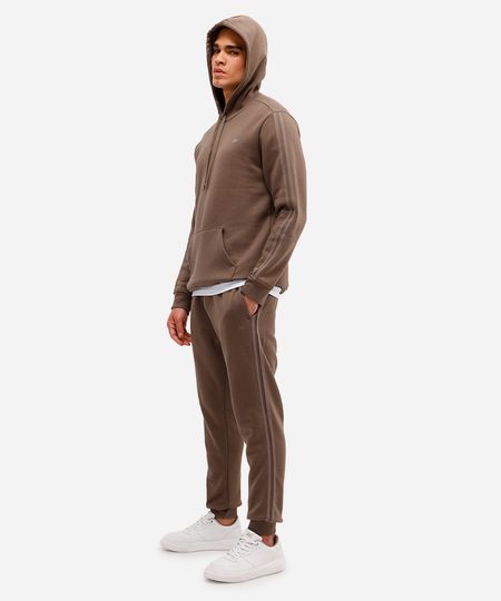 calça jogger masculina de moletom esportiva ace marrom G