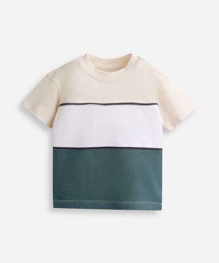 camiseta infantil de algodão mangas curtas listrada colorida 4 camiseta infantil de algodão mangas curtas listrada colorida 4