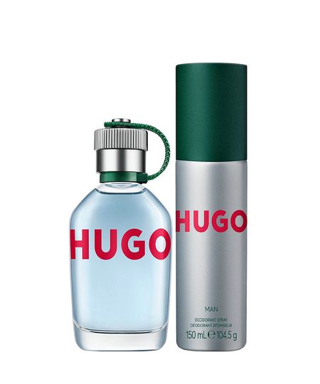 kit perfume masculino hugo boss man edt 75ml e desodorante 150ml UNICO