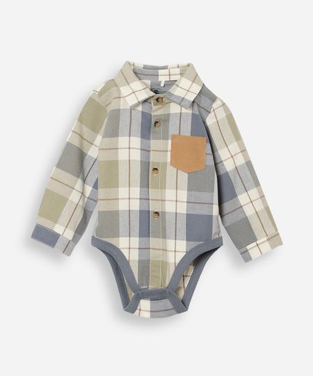 body infantil gola polo manga longa xadrez colorido 18-24 body infantil gola polo manga longa xadrez colorido 18-24