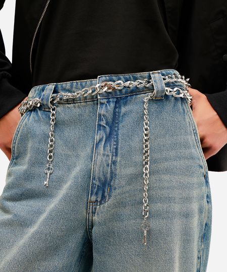 cinto corrente yan acioli prateado 105CM cinto corrente yan acioli prateado 105CM