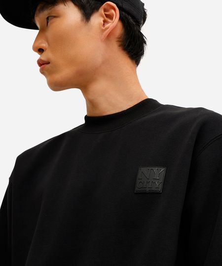 blusão masculino de moletom felpado gola careca preto GG blusão masculino de moletom felpado gola careca preto GG