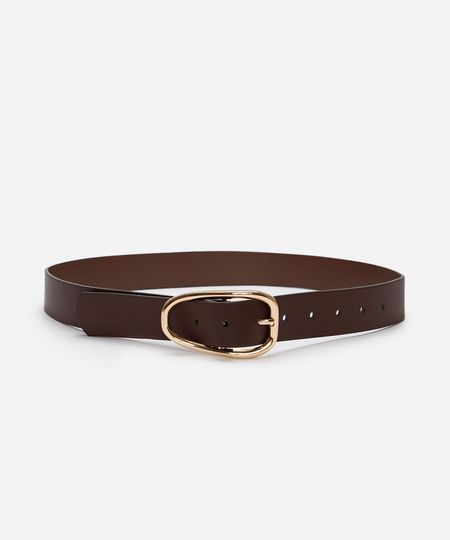 cinto fivela orgânica marrom 85CM cinto fivela orgânica marrom 85CM